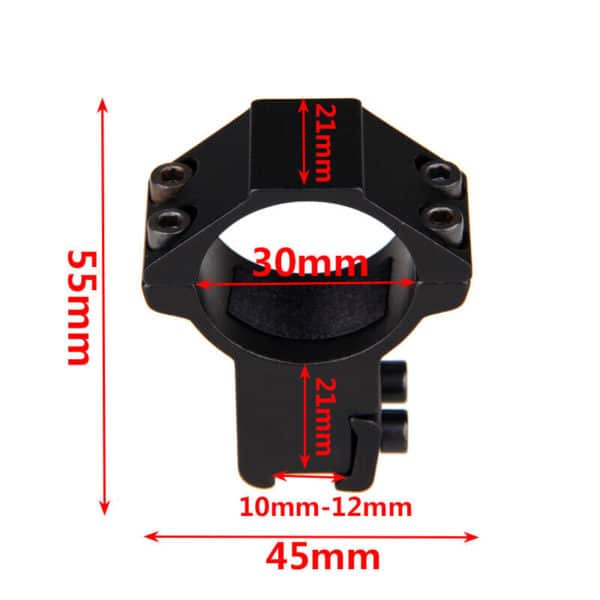 Magas céltávcső szerelék 30mm-es tubushoz éas 11mm-es szereléksínhez