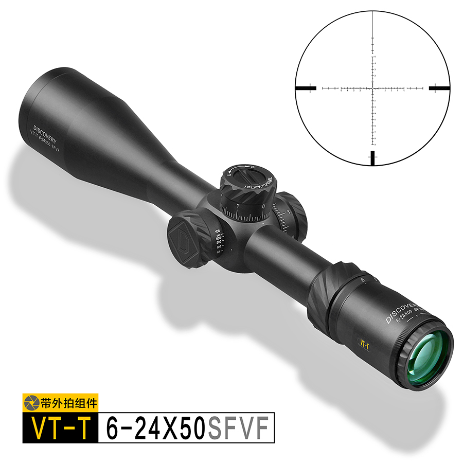 DISCOVERY VT-T 6-24X50SFVF FFP Side Parallax Hunting Rifle Scope Sight .338LM 
