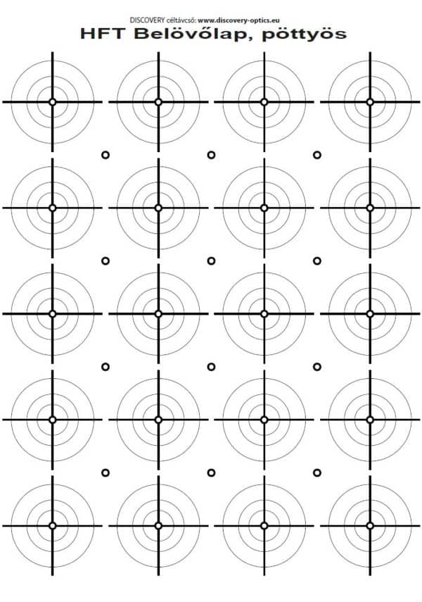 Shooting target can be printed in A4, free of charge