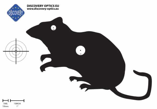 Silhouette animal target with kill zone