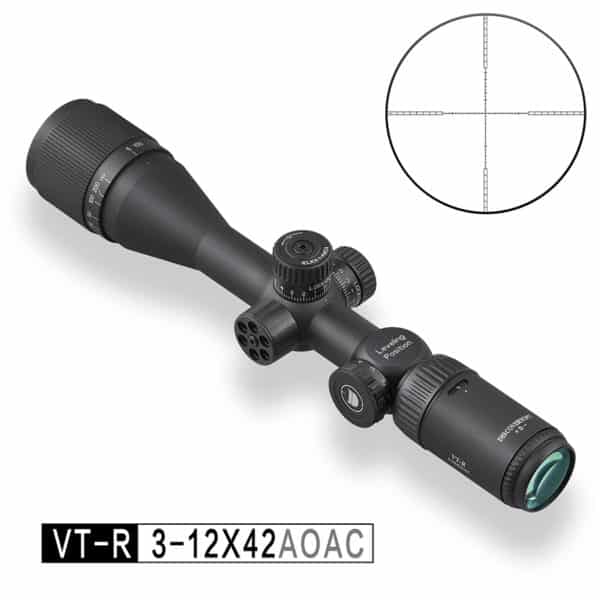 DISCOVERY VT-R 3-12X42AOAC HK 1/4MOA Frontparallaxos céltávcső