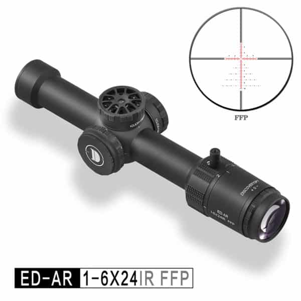 Discovery ED AR 1-6X24 IR FFP 2022NEW 1/10MIL céltávcső, hajtás távcső