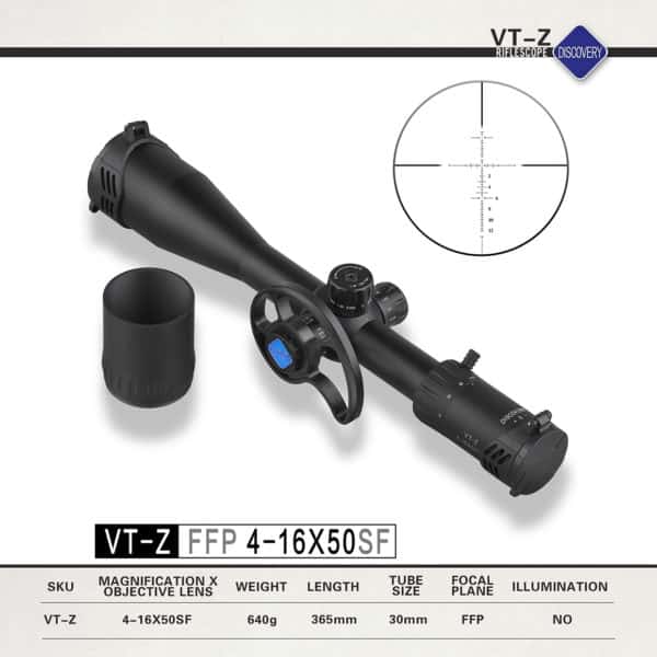 DISCOVERY VT-Z FFP 4-16X50SF 1/8MOA Oldalparallaxos céltávcső