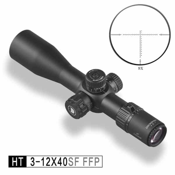 Discoveryopt HT 3-12X40SF FFP 1/4MOA Oldalparallaxos céltávcső