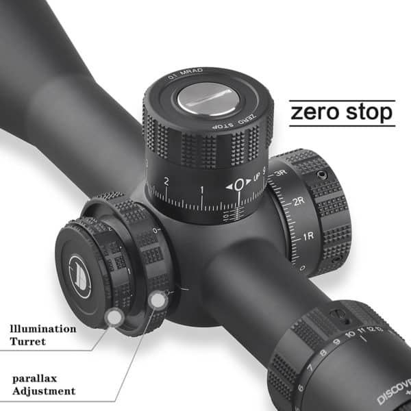 Discovery ED PRS 5-25x56SFIR 1/10MIL ZEROSTOP Oldalparallaxos céltávcső