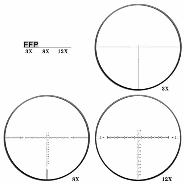 Discoveryopt HT 3-12X40SF FFP 1/4MOA Oldalparallaxos céltávcső