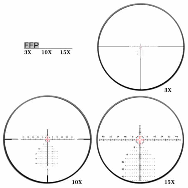 DISCOVERY ED LHT 3-15X50SFIR FFP 1/8MOA Oldalparallaxos céltávcső