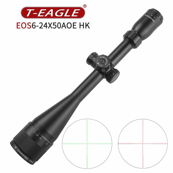 T-Eagle EOS 6-24x50 AOE HK 1/4MOA Front parallax riflescope
