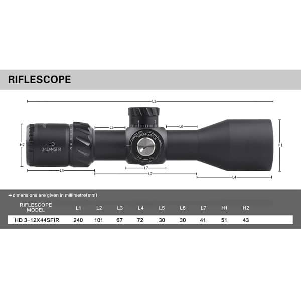 Discoveryopt HD/30 3-12X44SFIR FFP 2023