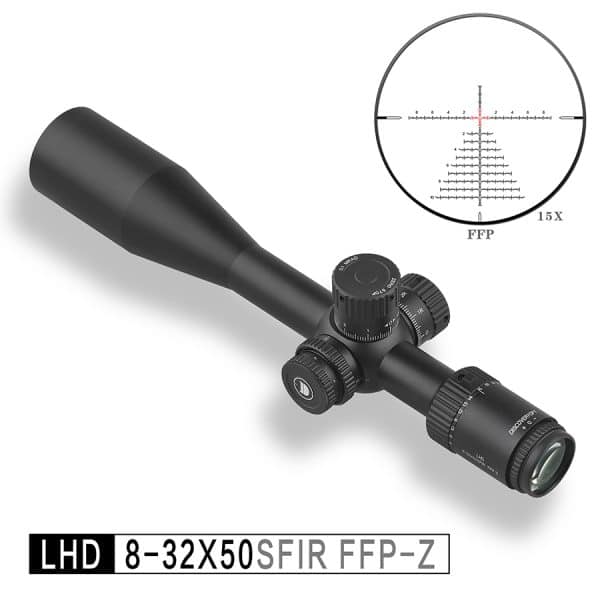 Discoveryopt LHD NV 8-32X50SFIR FFP-Z 1/10MIL Oldalparallaxos céltávcső