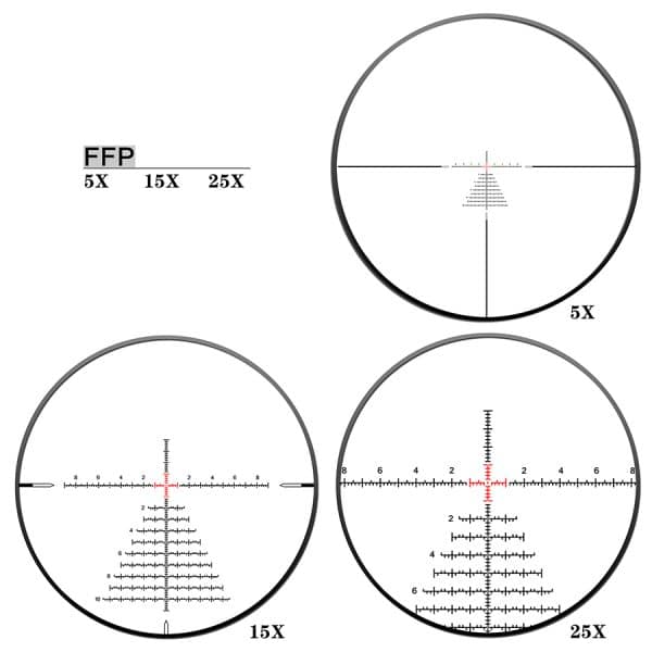 Discoveryopt ED PRS GEN2 5-25X56SFIR FFP-Z 1/10MIL ZEROSTOP