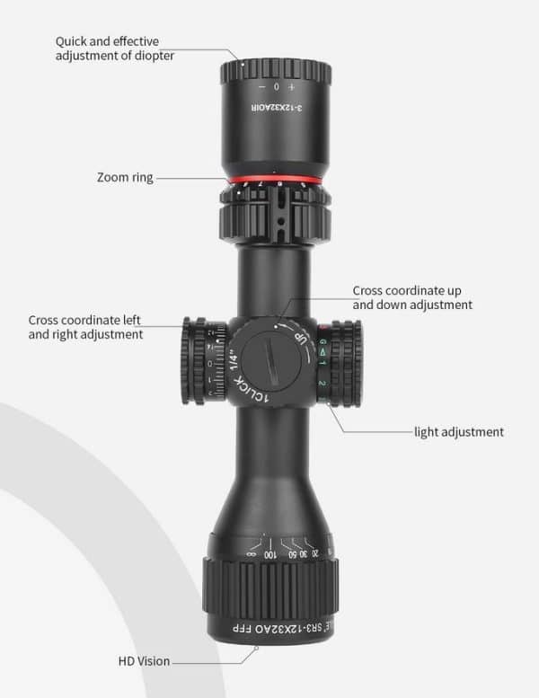 T-Eagle SR 3-12X32AO FFP IR