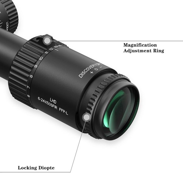 Discoveryopt LHD NV 6-24X50SFIR FFP-L 1/8MOA Oldalparallaxos céltávcső