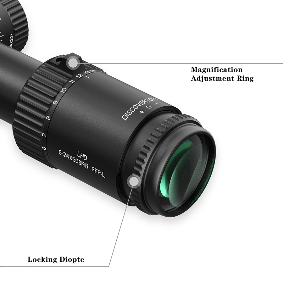 Discoveryopt LHD NV 6-24X50SFIR FFP-L 1/8MOA Oldalparallaxos céltávcső