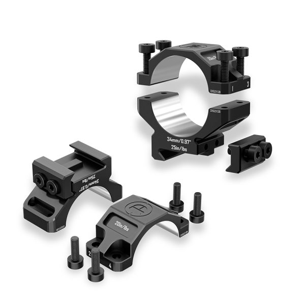 Discoveryopt premium 6061AL alacsony céltávcső szerelék 34mm tubushoz 20mm picatinny sínre