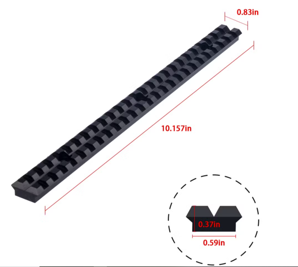 MitaPoint Hosszú Taktikai Picatinny sín csavarokkal szerelhető készlet G36 - 258mm