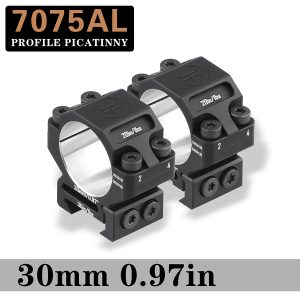 Discoveryopt premium 7075AL alacsony céltávcső szerelék 30mm tubushoz 20mm picatinny sínre.